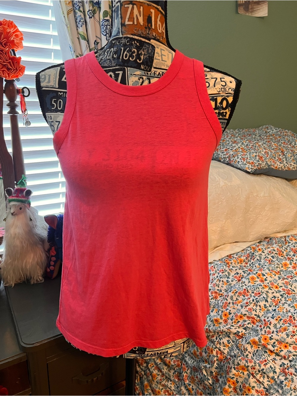 J. Crew Sleeveless Crewneck Tank Top in Vibrant Hot Pink 🩷